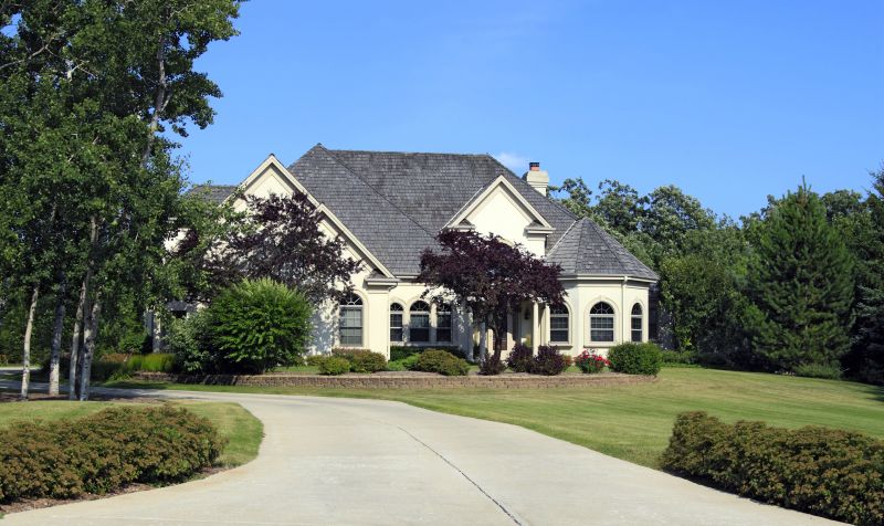 Residential Driveway with Landscaping