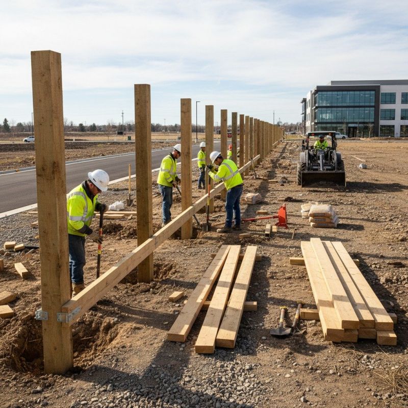 Concrete Fence Installation detail